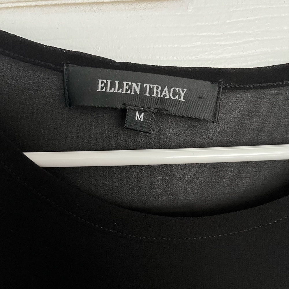Ellen Tracy Classic Black Blouse